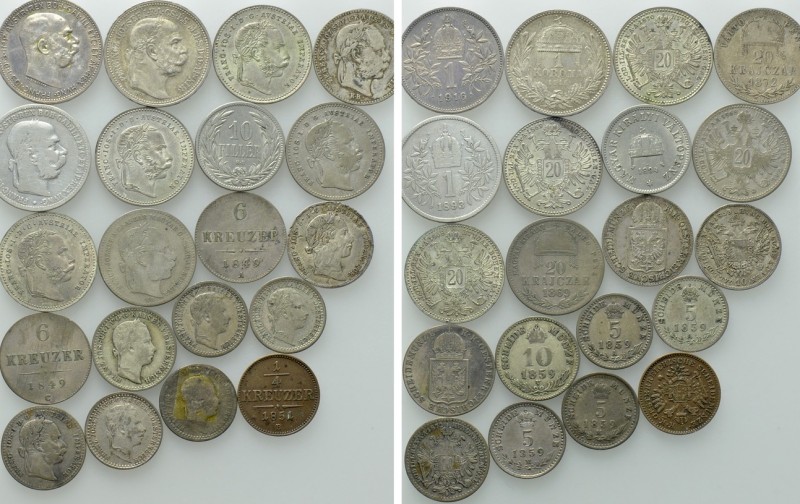 20 Coins of Franz Joseph I of Austria and Hungary. 

Obv: .
Rev: .

. 

C...