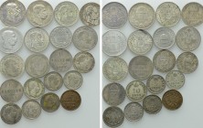 20 Coins of Franz Joseph I of Austria and Hungary.