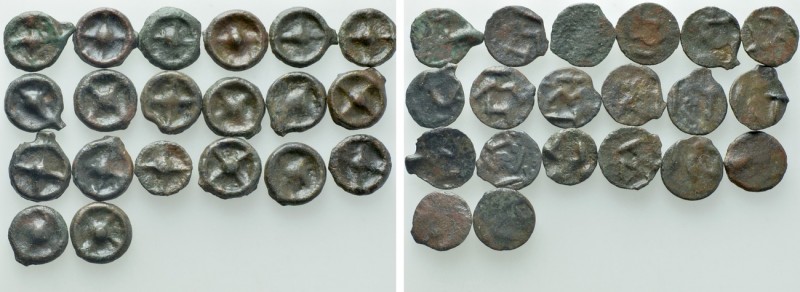 20 Pieces of Cast Coins of Istros. 

Obv: .
Rev: .

. 

Condition: See pi...
