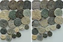 21 Byzantine Coins and Seal; Including an Imperial Seal of Isaac I Comnenus.