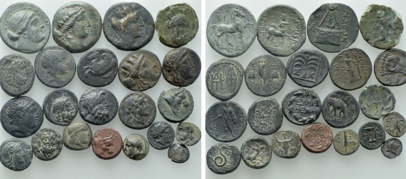 22 Greek Coins; Tisna, Deiotaros. 

Obv: .
Rev: .

. 

Condition: See pic...