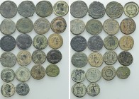 22 Late Roman Coins; Helena etc.
