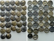 32 Bronze Coins of the Macedonian Kings; Alexander the Great and Philipp II.