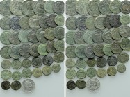 42 Late Roman and Modern Coins.