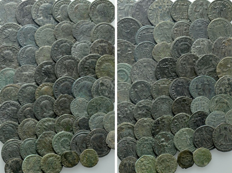 Circa 57 Late Roman Coins. 

Obv: .
Rev: .

. 

Condition: See picture.
...