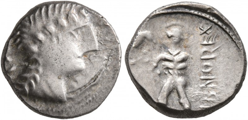 CELTIC, Central Gaul. Aedui. 50-30 BC. Quinarius (Silver, 13 mm, 1.94 g, 7 h), D...