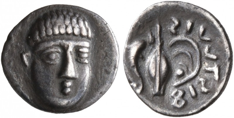 CAMPANIA. Phistelia. Circa 325-275 BC. Obol (Silver, 10 mm, 0.55 g, 4 h). Young ...