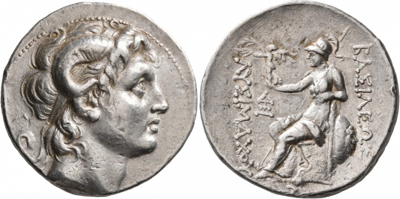 KINGS OF THRACE. Lysimachos, 305-281 BC. Tetradrachm (Silver, 30 mm, 17.22 g, 1 ...