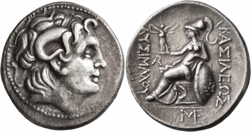 KINGS OF THRACE. Lysimachos, 305-281 BC. Tetradrachm (Silver, 31 mm, 16.46 g, 12...