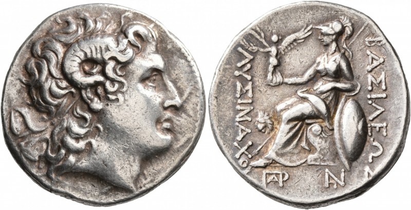 KINGS OF THRACE. Lysimachos, 305-281 BC. Tetradrachm (Silver, 29 mm, 17.24 g, 12...