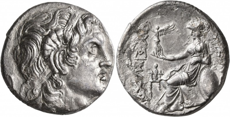 KINGS OF THRACE. Lysimachos, 305-281 BC. Tetradrachm (Silver, 28 mm, 16.53 g, 4 ...