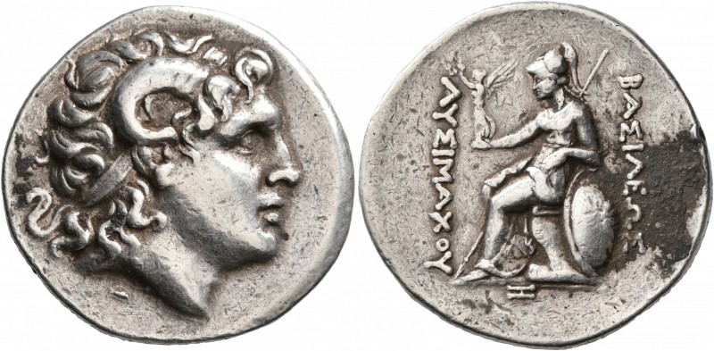 KINGS OF THRACE. Lysimachos, 305-281 BC. Tetradrachm (Silver, 30 mm, 16.90 g, 12...