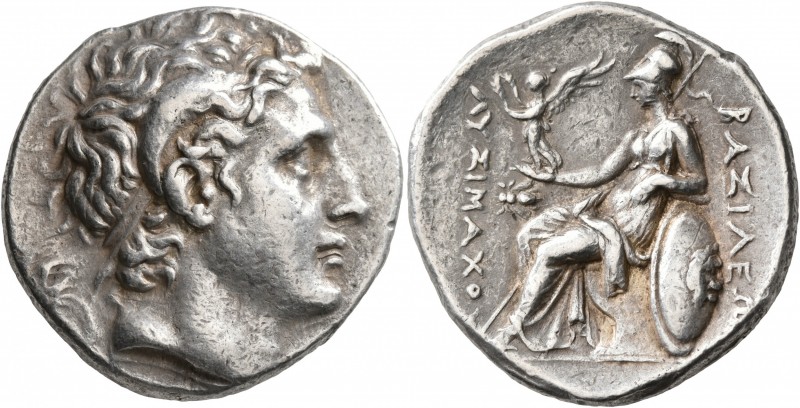 KINGS OF THRACE. Lysimachos, 305-281 BC. Tetradrachm (Silver, 28 mm, 17.18 g, 12...