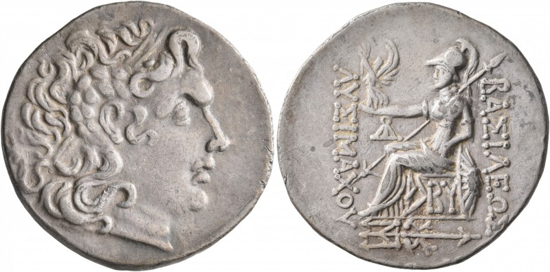KINGS OF THRACE. Lysimachos, 305-281 BC. Tetradrachm (Silver, 30 mm, 16.41 g, 1 ...