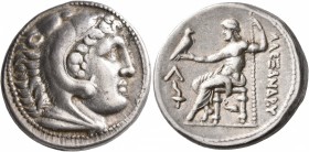 KINGS OF MACEDON. Alexander III ‘the Great’, 336-323 BC. Tetradrachm (Silver, 27 mm, 17.19 g, 9 h), Amphipolis, struck under Kassander, circa 307-297....