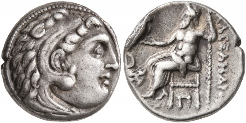 KINGS OF MACEDON. Alexander III ‘the Great’, 336-323 BC. Drachm (Silver, 16 mm, ...