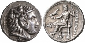 KINGS OF MACEDON. Alexander III ‘the Great’, 336-323 BC. Tetradrachm (Silver, 28 mm, 17.00 g, 1 h), Arados, struck under Ptolemy I as satrap, circa 32...