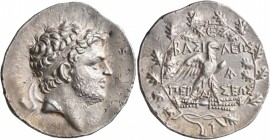 KINGS OF MACEDON. Perseus, 179-168 BC. Tetradrachm (Silver, 34 mm, 15.67 g, 12 h), reduced standard, Pella or Amphipolis, circa 173-171. Diademed head...
