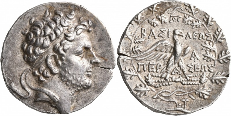 KINGS OF MACEDON. Perseus, 179-168 BC. Tetradrachm (Silver, 30 mm, 15.64 g, 12 h...