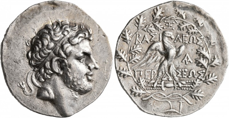 KINGS OF MACEDON. Perseus, 179-168 BC. Tetradrachm (Silver, 32 mm, 15.28 g, 12 h...