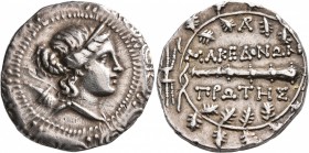 MACEDON (ROMAN PROTECTORATE), Republican period. First Meris. Circa 167-149 BC. Tetradrachm (Silver, 31 mm, 17.00 g, 9 h), Amphipolis. Diademed and dr...