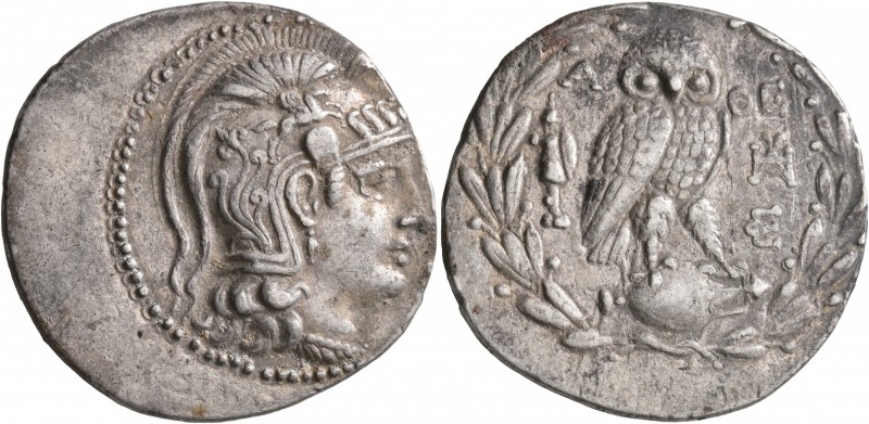 ATTICA. Athens. Circa 165-42 BC. Tetradrachm (Silver, 33 mm, 16.85 g, 1 h), circ...