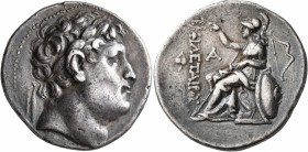 KINGS OF PERGAMON. Eumenes I, 263-241 BC. Tetradrachm (Silver, 31 mm, 17.14 g, 1 h), 255/0-241. Laureate head of Philetairos to right. Rev. ΦΙΛΕΤΑΙΡΟΥ...