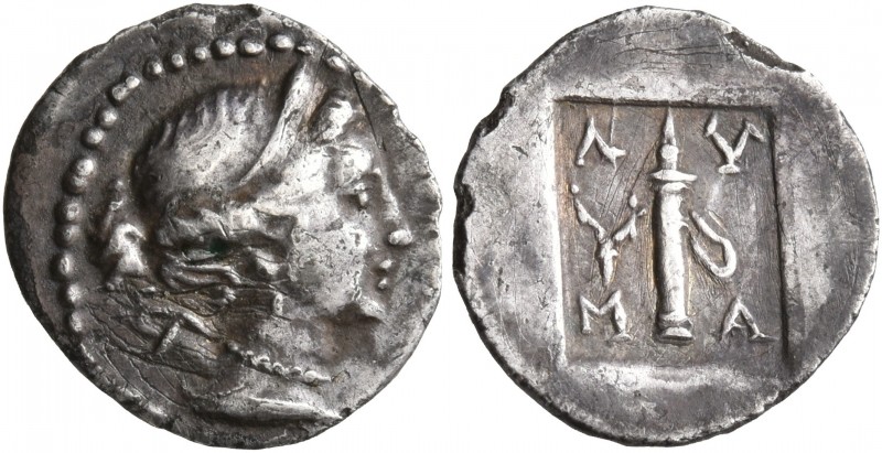 LYCIAN LEAGUE. Circa 48-27 BC. 1/4 Drachm (Silver, 13 mm, 0.87 g, 12 h), Masikyt...