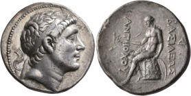 SELEUKID KINGS OF SYRIA. Antiochos II Theos, 261-246 BC. Tetradrachm (Silver, 29 mm, 16.53 g, 4 h), Antiochia on the Orontes. Diademed head of Antioch...