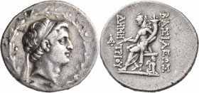 SELEUKID KINGS OF SYRIA. Demetrios I Soter, 162-150 BC. Tetradrachm (Silver, 33 mm, 16.47 g, 1 h), Antiochia on the Orontes, circa 162-155/4. Diademed...
