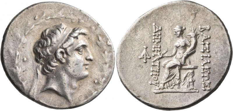 SELEUKID KINGS OF SYRIA. Demetrios I Soter, 162-150 BC. Tetradrachm (Silver, 33 ...