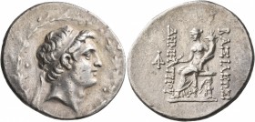 SELEUKID KINGS OF SYRIA. Demetrios I Soter, 162-150 BC. Tetradrachm (Silver, 33 mm, 16.77 g, 1 h), Antiochia on the Orontes, circa 162-155/4. Diademed...