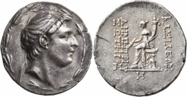 SELEUKID KINGS OF SYRIA. Demetrios I Soter, 162-150 BC. Tetradrachm (Silver, 31 mm, 16.68 g, 1 h), Antiochia on the Orontes, circa 162-155/4. Diademed...