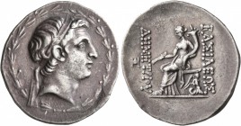 SELEUKID KINGS OF SYRIA. Demetrios I Soter, 162-150 BC. Tetradrachm (Silver, 32 mm, 16.36 g, 1 h), Antiochia on the Orontes, circa 162-155/4. Diademed...