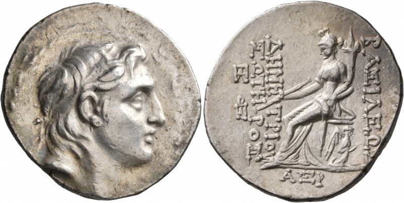 SELEUKID KINGS OF SYRIA. Demetrios I Soter, 162-150 BC. Tetradrachm (Silver, 30 ...