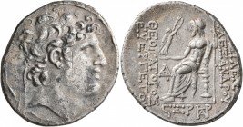 SELEUKID KINGS OF SYRIA. Alexander I Balas, 152-145 BC. Tetradrachm (Silver, 31 mm, 16.38 g, 1 h), Antiochia on the Orontes, SE 166 = 147/6. Diademed ...