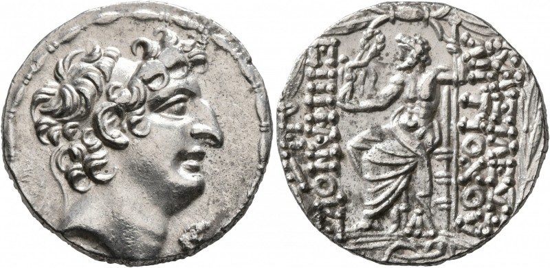 SELEUKID KINGS OF SYRIA. Antiochos VIII Epiphanes (Grypos), 121/0-97/6 BC. Tetra...