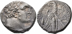 PHOENICIA. Tyre. 126/5 BC-AD 65/6. Shekel (Silver, 25 mm, 14.00 g, 1 h), CY 176 = AD 50/1. Laureate head of Melkart to right, lion skin tied around ne...
