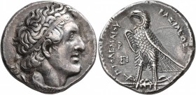 PTOLEMAIC KINGS OF EGYPT. Ptolemy I Soter, 305-282 BC. Tetradrachm (Silver, 26 mm, 14.00 g, 1 h), Alexandria, circa 294-292. Diademed head of Ptolemy ...