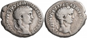 CAPPADOCIA. Caesaraea-Eusebia. Nero, with Divus Claudius, 54-68. Didrachm (Silver, 23 mm, 7.15 g, 1 h). NERO CLAVD DIVI CLAVD F CAESAR AVG GERM[ANI] L...