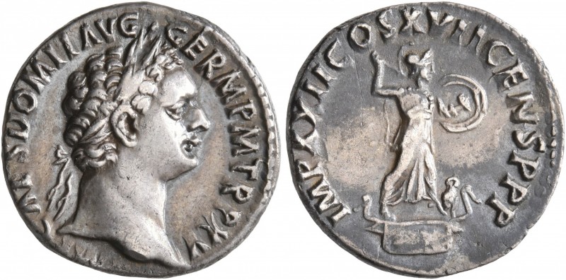 Domitian, 81-96. Denarius (Silver, 17 mm, 3.08 g, 7 h), Rome, September 95-Septe...