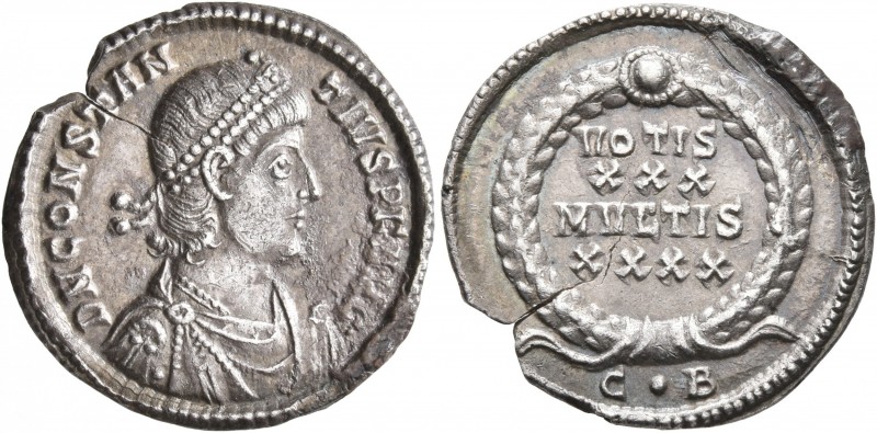 Constantius II, 337-361. Siliqua (Silver, 20 mm, 3.08 g, 6 h), Constantinopolis,...