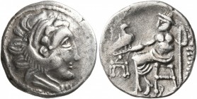 CELTIC, Lower Danube. Uncertain tribe. Circa 2nd century BC. Drachm (Silver, 17 mm, 2.87 g, 12 h), imitating Philip III of Macedon. Celticized head of...