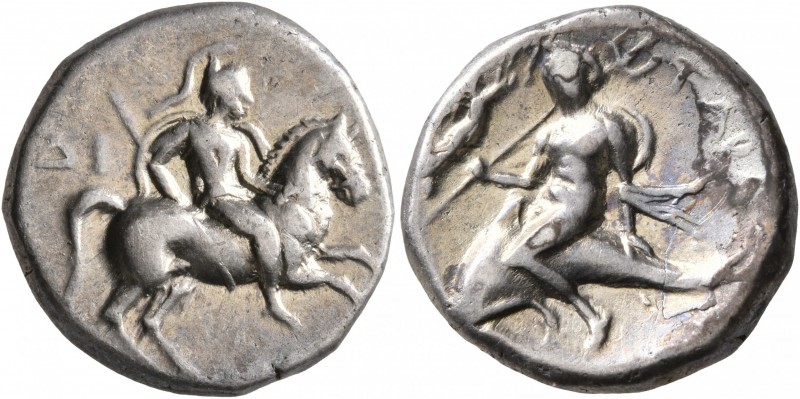 CALABRIA. Tarentum. Circa 272-240 BC. Didrachm or Nomos (Silver, 19 mm, 6.44 g, ...