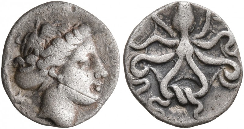 SICILY. Syracuse. Second Democracy, 466-405 BC. Litra (Silver, 11 mm, 0.77 g, 12...