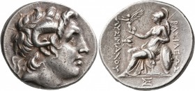 KINGS OF THRACE. Lysimachos, 305-281 BC. Tetradrachm (Silver, 31 mm, 17.24 g, 12 h), Ephesos, circa 294-287 BC. Diademed head of Alexander the Great t...