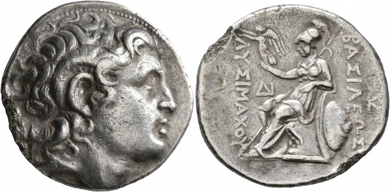 KINGS OF THRACE. Lysimachos, 305-281 BC. Tetradrachm (Silver, 28 mm, 16.51 g, 6 ...