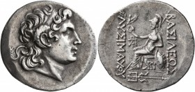 KINGS OF THRACE. Lysimachos, 305-281 BC. Tetradrachm (Silver, 35 mm, 16.57 g, 12 h), Byzantion, circa 90-80. Diademed head of Alexander the Great to r...