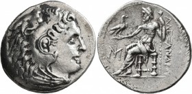 KINGS OF MACEDON. Alexander III ‘the Great’, 336-323 BC. Tetradrachm (Silver, 31 mm, 16.48 g, 1 h), Miletos, circa 295-275. Head of Herakles to right,...
