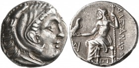 KINGS OF MACEDON. Alexander III ‘the Great’, 336-323 BC. Drachm (Silver, 18 mm, 4.39 g, 1 h), 'Teos', struck under Antigonos I Monophthalmos, circa 31...